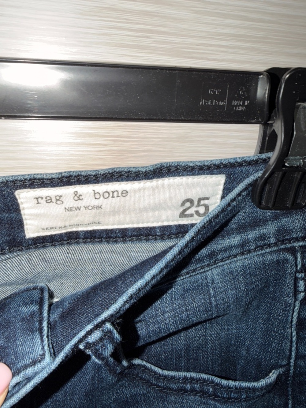 rag & bone Serena High Waist Wide Leg Jeans (Dark Wash) in sz. 25 - Picture 8 of 14